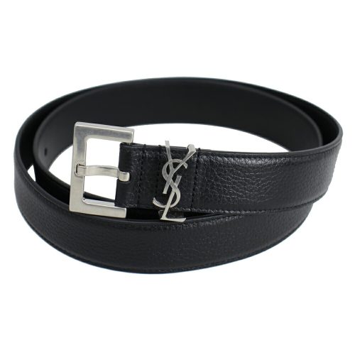 サンローラン(SAINT LAURENT) カサンドラ ベルト グレインレザー