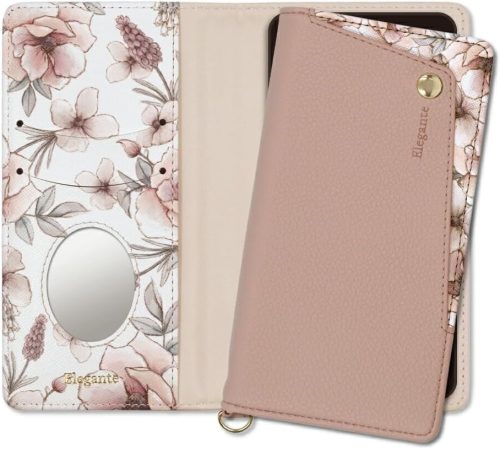 Elegante Grayish Flower iPhone14 用 ケース 手帳型