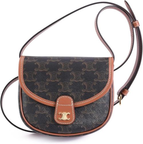 セリーヌ(CELINE) ミニ ブザス トリオンフキャンバス ＆ カーフスキン