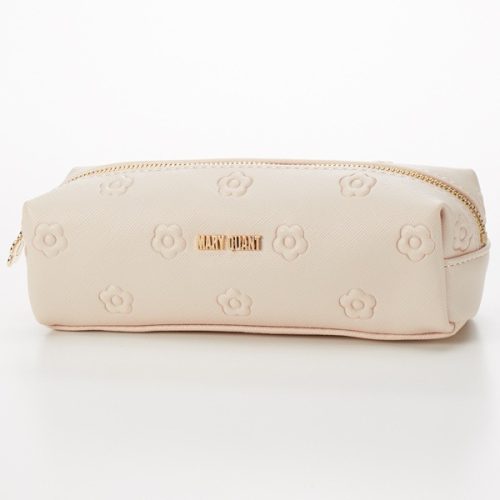 マリークワント(MARY QUANT) シンプルエンボスデイジー スクエアペンケース 268864058
