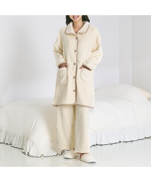 フランフラン(Francfranc) ウォームフリース ルームウェア アイボリー