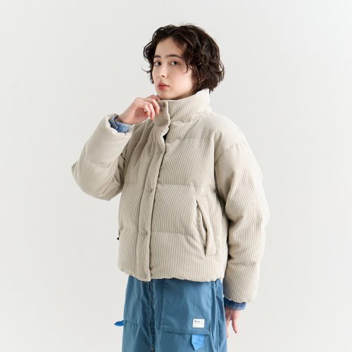 ナンガ(NANGA) コーデュロイショートダウンジャケット ウィメンズ