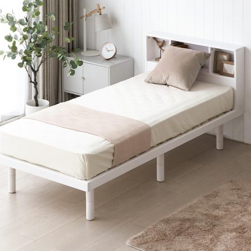 モダンデコ すのこベッド 宮付きタイプ