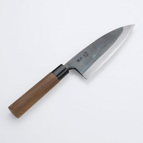 元兼 極上 鍛造黒打両刃出刃包丁 165mm 両刃