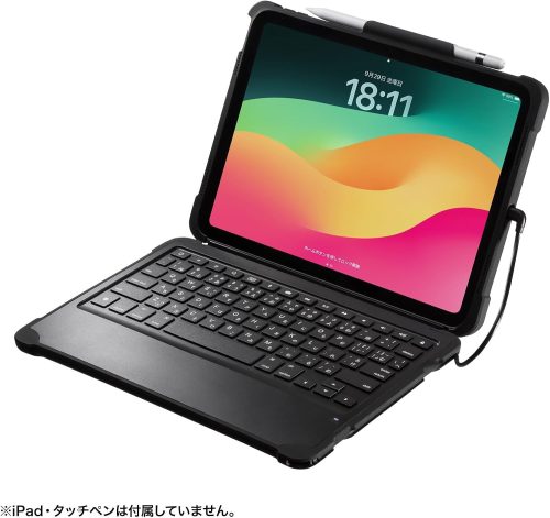 サンワサプライ(Sanwa Supply) 10.9インチ iPad 第10世代 用 ケース付きキーボードタイプCケーブル接続 SKB-IP6