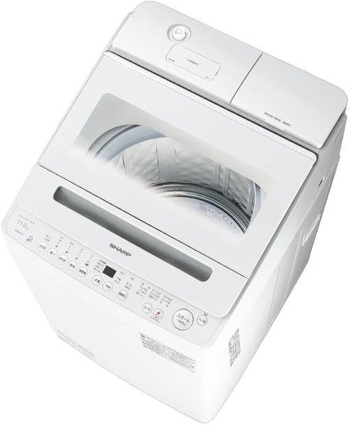 シャープ(SHARP) 穴なし槽 全自動洗濯機 ES-SW11K