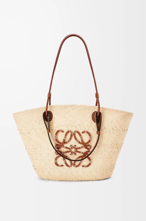 ロエベ(LOEWE) アナグラム バスケットバッグ ミディアム イラカヤシ&カーフ