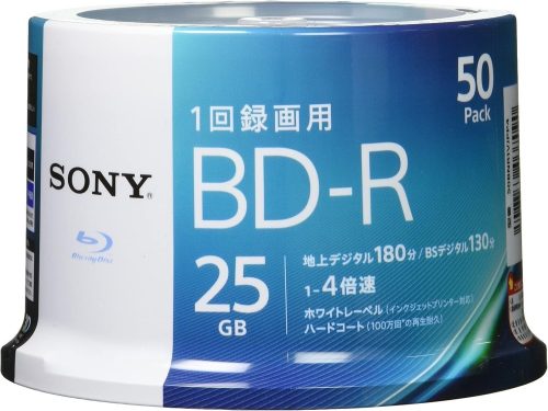 ソニー(SONY) ビデオ用ブルーレイディスク 50BNR1VJPP4