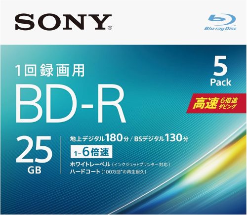 ソニー(SONY) ビデオ用ブルーレイディスク 5BNR1VJPS6