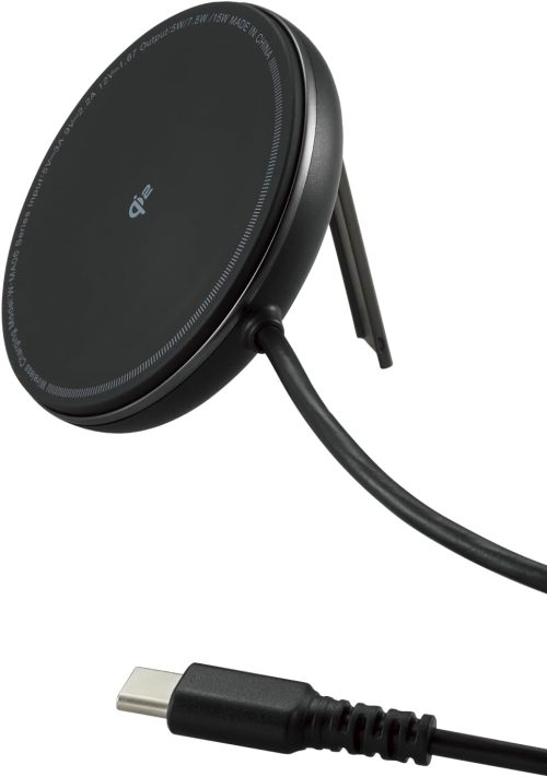 エレコム(ELECOM) 2WayマグネットQi2規格対応ワイヤレス充電器 W-MA06