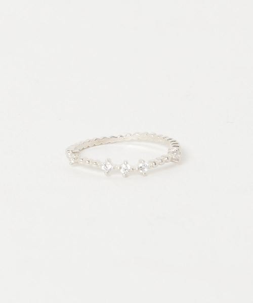 フィービィー(Phoebe) スターリービジューピンキーリング