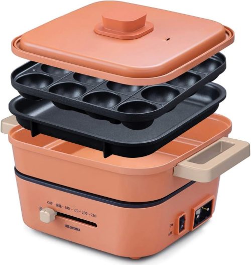 アイリスオーヤマ(IRIS OHYAMA) グリルなべ 3枚プレート IGU-P3