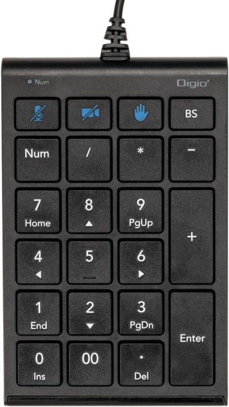 ナカバヤシ(Nakabayashi) Digio2 Zoom対応USB有線テンキー TNK-SU239BK