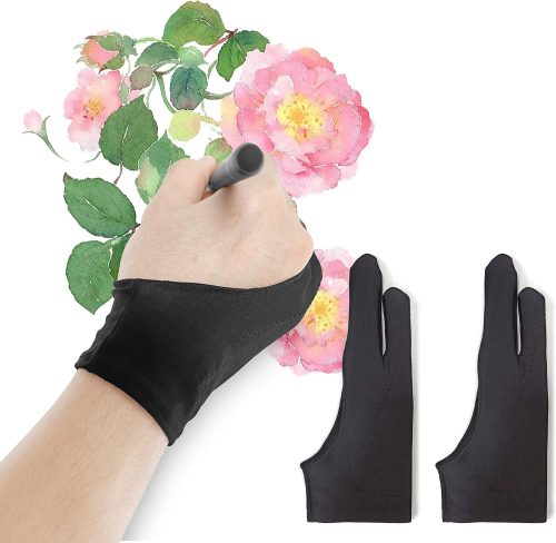 Auskang 液タブ手袋 二本指グローブ 2枚入