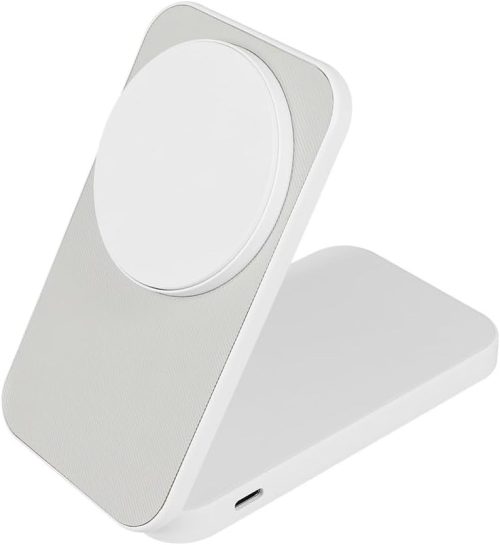 オウルテック(Owltech) Qi2 ワイヤレスモバイルバッテリー 5000mAh マグネット 折りたたみスマホスタンド OWL-LPB5020MG