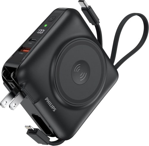 フィリップス(Philips) モバイルバッテリー コンセント一体型 15000mAh DLP4351C