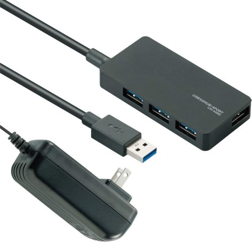 エレコム(ELECOM) USB3.0対応ACアダプタ付き4ポートUSBハブ U3H-A408S