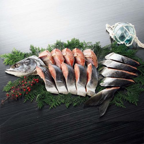 イオンショップ 北海道ぎょれん 熟成新巻鮭 三段仕込み製法 甘塩味