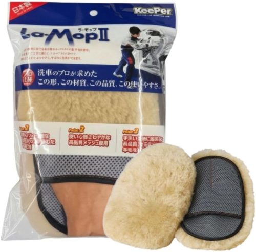 キーパー技研(KeePer) 手洗い洗車用モップ ラ・モップII 100%純羊毛 ムートン