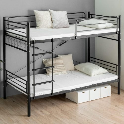 タンスのゲン スチールパイプ 大人用 省スペース 二段ベッド 6519002