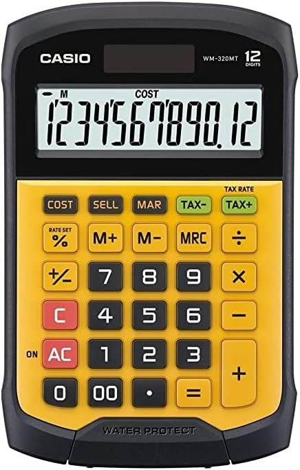 カシオ(CASIO) 防水・防塵電卓 WM-320MT