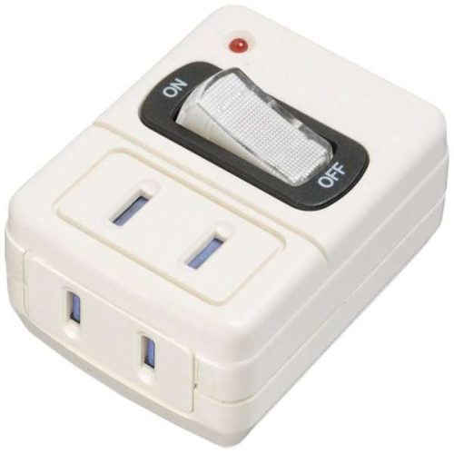 ヤザワ(YAZAWA) 雷サージ付省エネタップ2個口