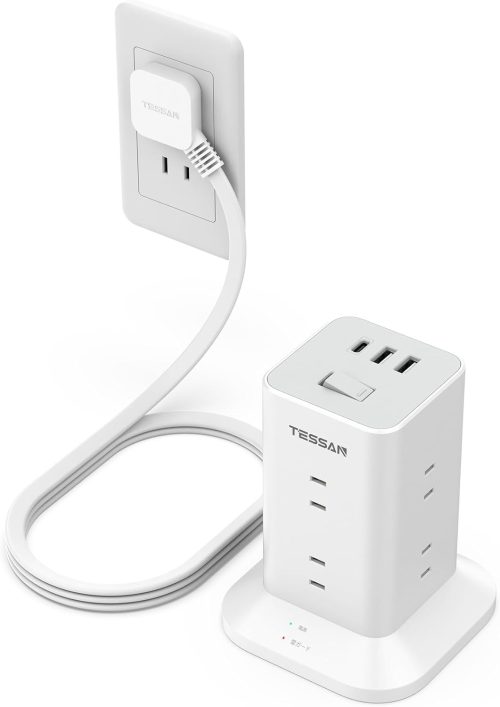 TESSAN 電源タップ タワー mini型