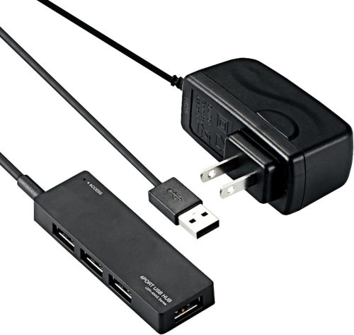 エレコム(ELECOM) USB2.0ハブ U2H-AN4S