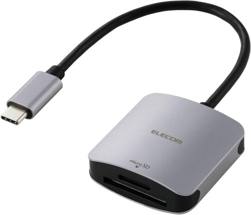 エレコム(ELECOM) USB Type-C接続ケーブル付きメモリーカードリーダー UHS-II MR3C-C21SV