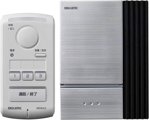 DXアンテナ(DX ANTENNA) ワイヤレスインターホン 親機・室内子機セット WEWA1S