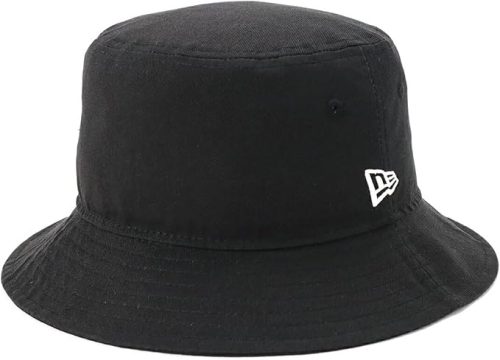 ニューエラ(NEW ERA) バケット01 ベーシック ツイルコットン ブラック × ホワイト