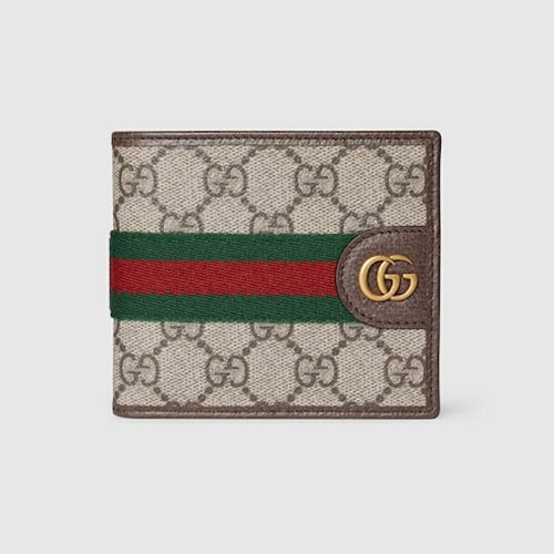 グッチ(GUCCI) オフィディア コインウォレット ・ベージュ＆ダークブラウン ファブリック