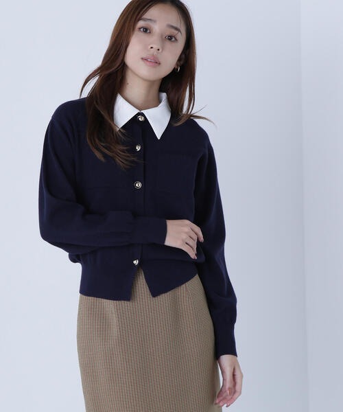 ナチュラルビューティーベーシック(NATURAL BEAUTY BASIC) 2wayカラーニットジャケット