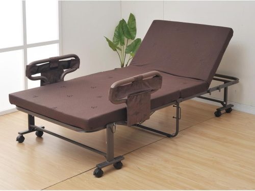 山善(YAMAZEN) 手すり付き 折りたたみベッド BAS-1S