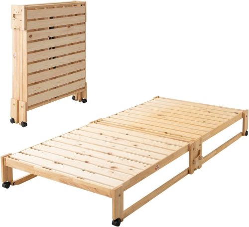 エムール 折りたためるヒノキすのこベッド ni-sunokob6672