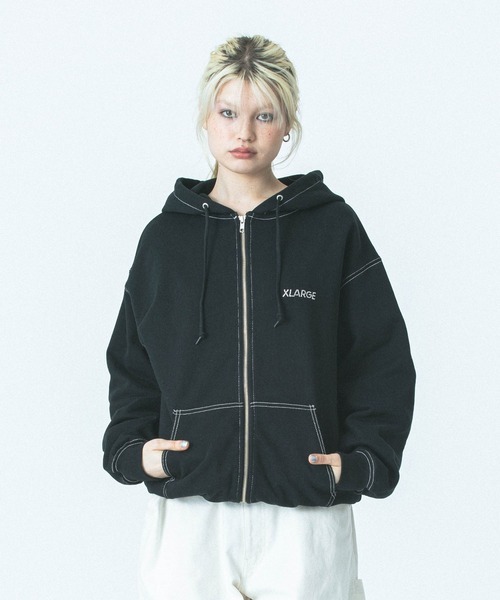 エクストララージ(XLARGE) RHINESTONE OG ZIP HOODED SWEATSHIRT