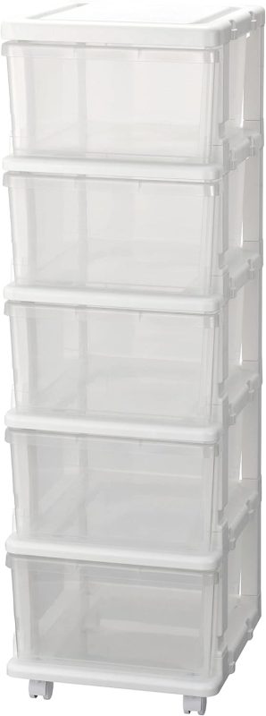 JEJアステージ(JEJ Astage) スリムチェスト 5段 キャスター付き SIU-5