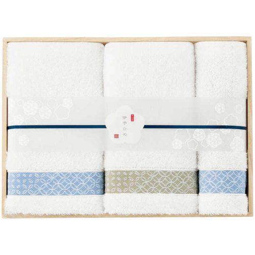 大丸松坂屋 伊予ひめ 煌 タオルセット 木箱入り