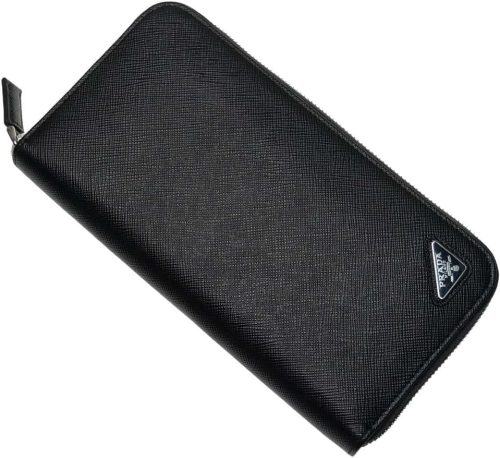 プラダ(PRADA) サフィアーノレザー ジップアラウンド財布