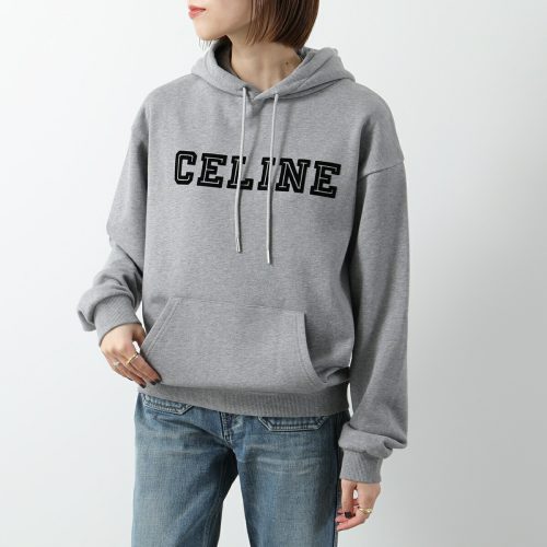 セリーヌ(CELINE) コットンフリース ルーズフーディー