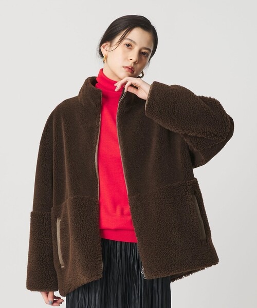 ビューティアンドユースユナイテッドアローズ(BEAUTY&YOUTH UNITED ARROWS) ボア スタンドカラー ジップブルゾン