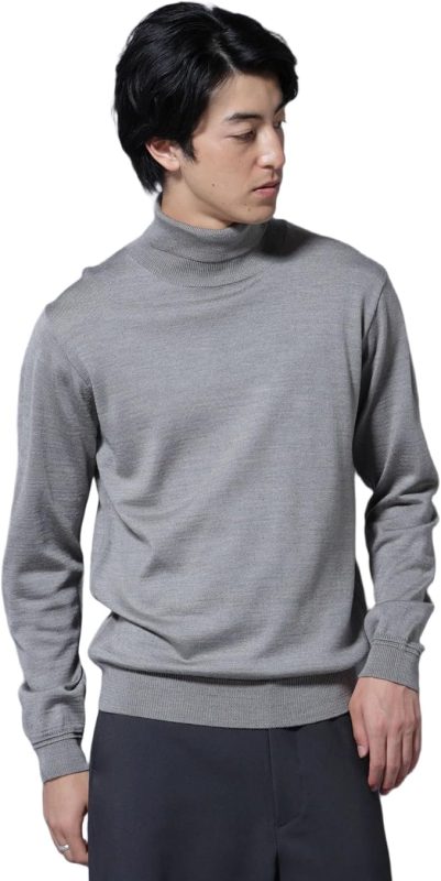 ナノ・ユニバース(NANO universe) タスマニアウールミックスタートルニット