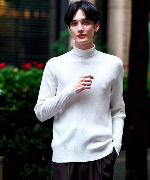 ドレステリア(DRESSTERIOR) ワイドリブ タートルネックニット