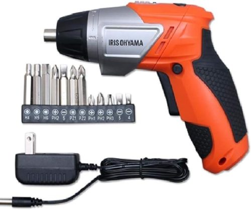 アイリスオーヤマ(IRIS OHYAMA) 電動ドライバー 3.6V 充電式 オレンジ JCD-421-D