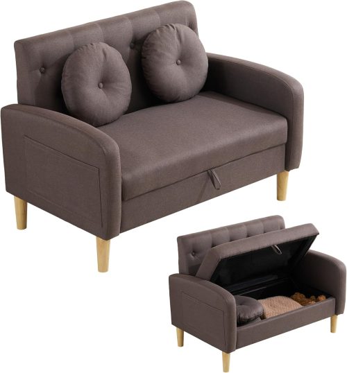 オーエスジェイ(OSJ) ソファ 2人がけ 収納付き