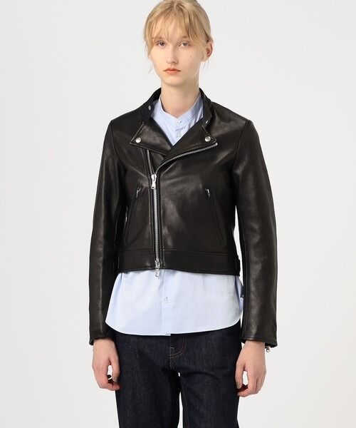 トゥモローランド(TOMORROWLAND) ラムレザー ライダースジャケット