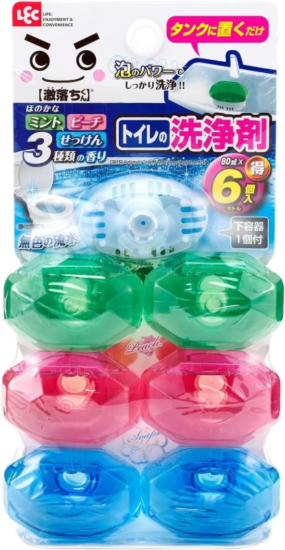 レック(LEC) 激落ち タンクにポン トイレの洗浄剤 アソート6個入