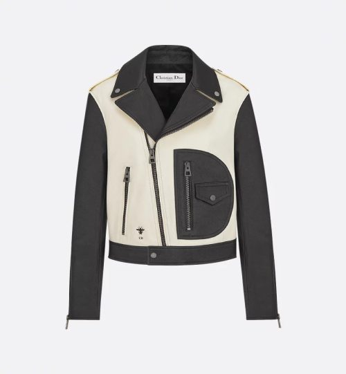 ディオール(Dior) バイカージャケット Dior Graphique ゴートスキン