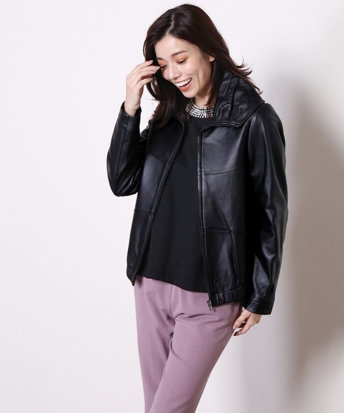 三京商会 ラムレザーライダースジャケット