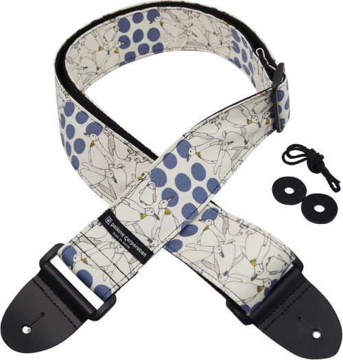 Daiking Corporation ギターストラップ水玉ペンギン